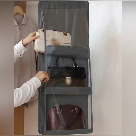 8x HOST PICK Hanging Hook Handbag/Purse Organizer holds 6 handbags - Picture 6 of 6